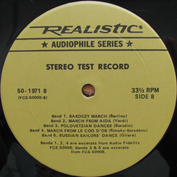 Various – Stereo Test Record LP vinyl record, image 4 of 4