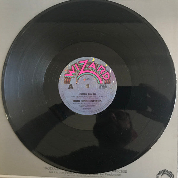Rick Springfield – Human Touch 12" vinyl record, image 3 of 3