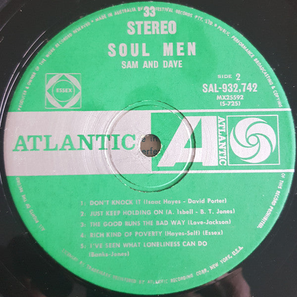Sam & Dave – Soul Men LP vinyl record, image 4 of 4