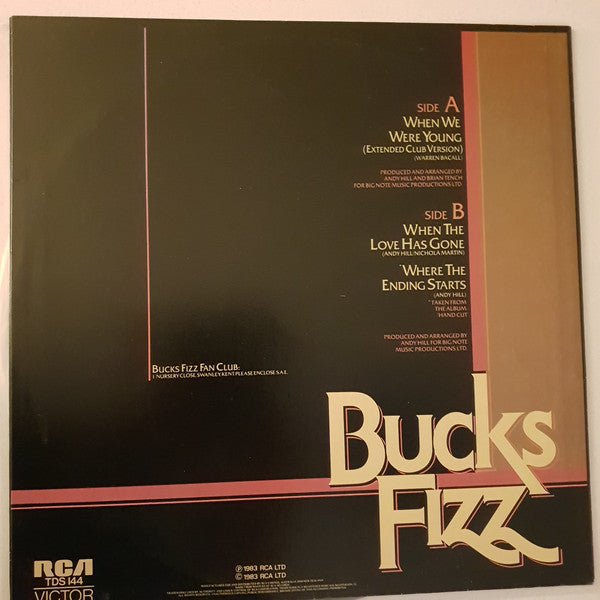 Bucks Fizz – When We Were Young 12" vinyl record, image 2 of 4