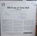 The Bill Evans Trio – Bill Evans At Town Hall (Volume One) LP vinyl record, image 2 of 2