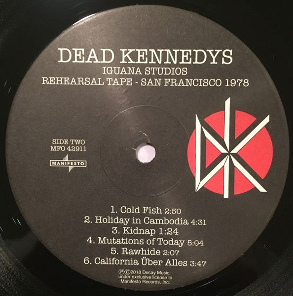 Dead Kennedys – Iguana Studios Rehearsal Tape - San Francisco 1978 LP vinyl record, image 4 of 5