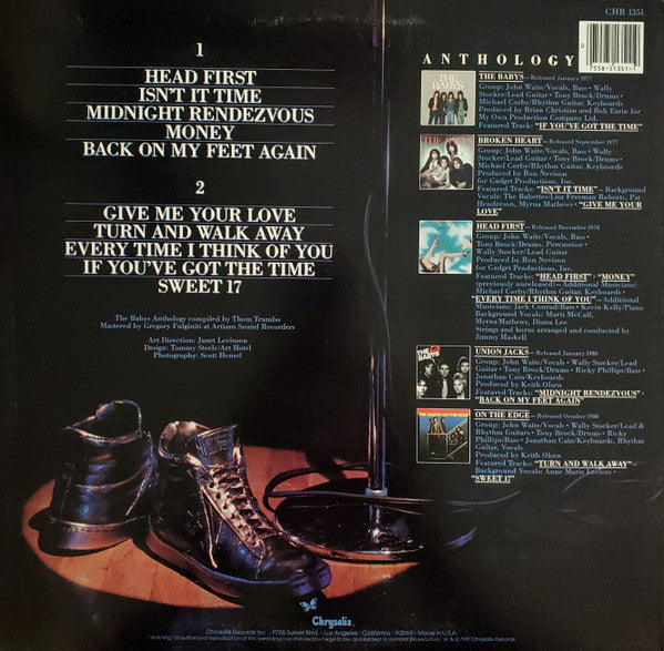The Babys – Anthology LP vinyl record, image 2 of 4