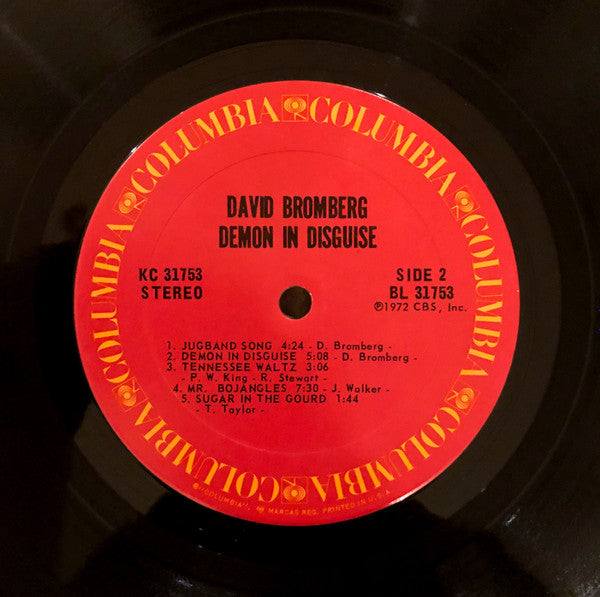 David Bromberg – Demon In Disguise LP vinyl record, image 4 of 4