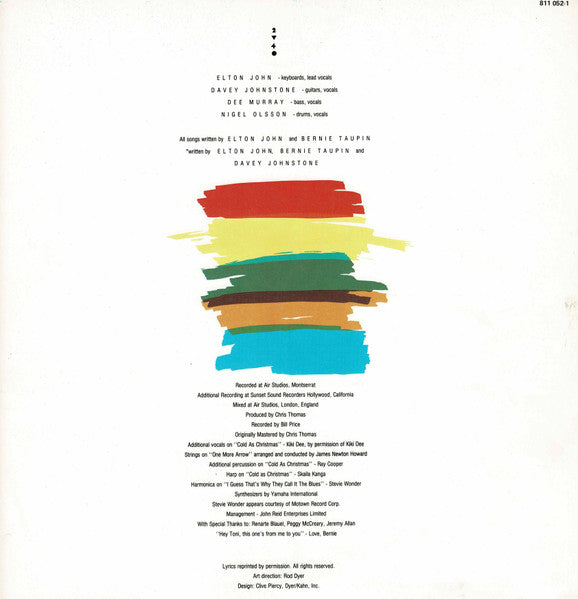 Elton John – Too Low For Zero LP vinyl record, image 5 of 6
