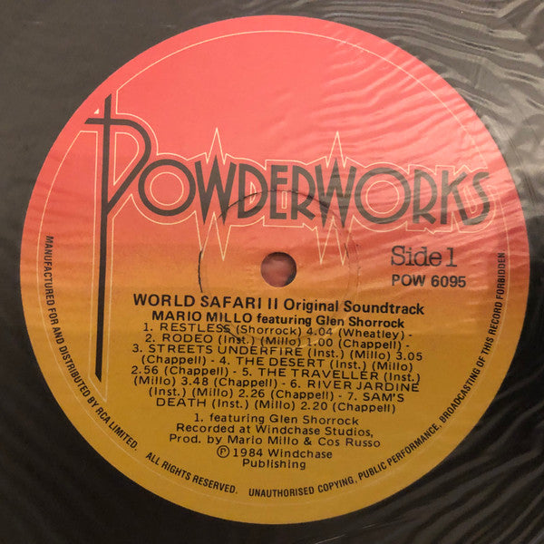Mario Millo – World Safari II LP vinyl record, image 3 of 4