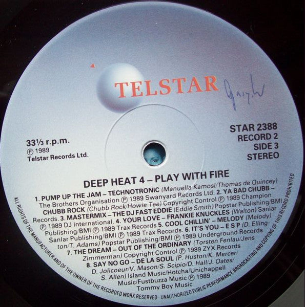 Various – Deep Heat 4 - Play With Fire (2xLP) LP vinyl record, image 8 of 8