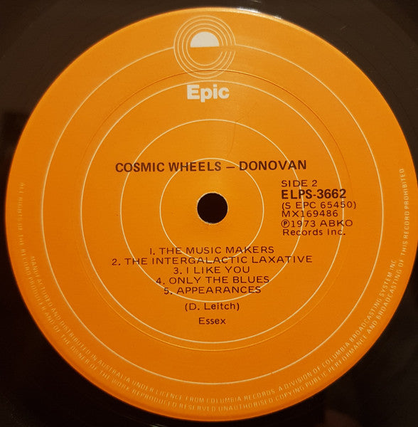Donovan – Cosmic Wheels LP vinyl record, image 5 of 8