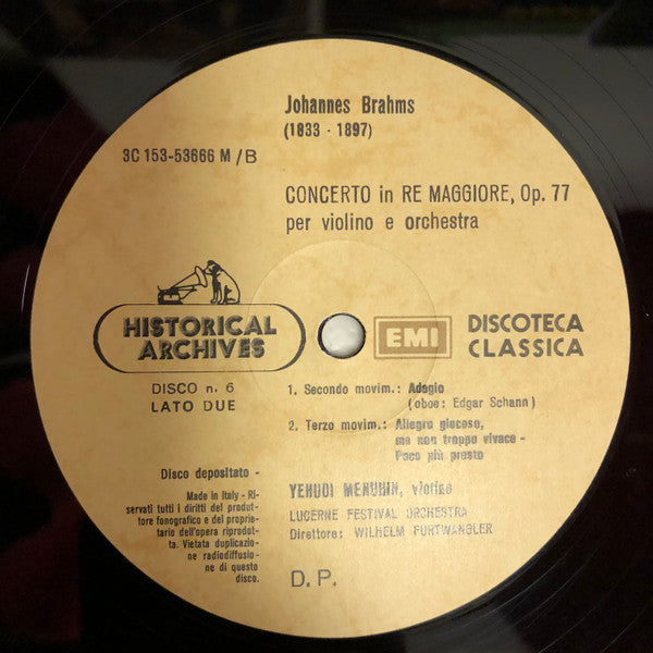 Johannes Brahms, Wilhelm Furtwängler – Furtwängler - Volume II - Brahms (9xLP) LP vinyl record, image 6 of 6