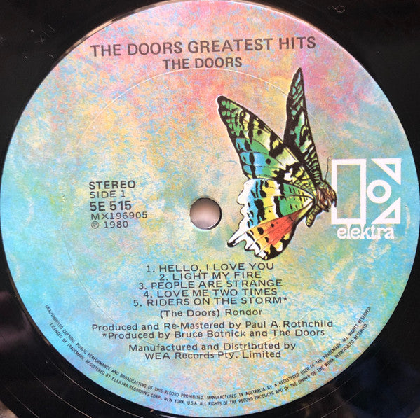 The Doors – Greatest Hits LP vinyl record, image 5 of 6