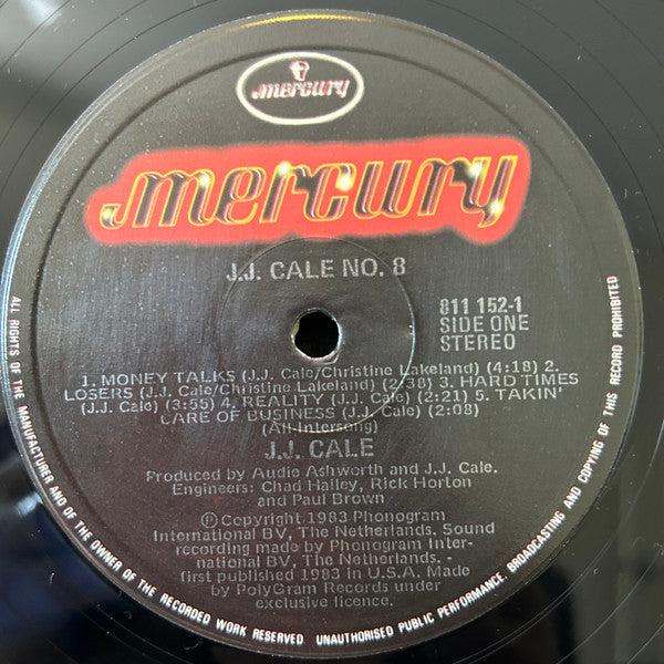 J.J. Cale – #8 LP vinyl record, image 4 of 4