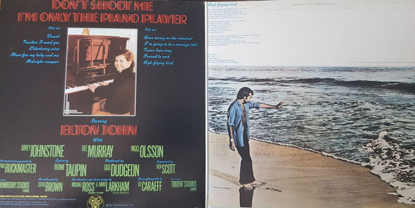 Elton John – Don't Shoot Me I'm Only The Piano Player LP vinyl record, image 2 of 3