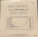 Elvis Presley – Love Letters From Elvis 7" vinyl record, image 2 of 4