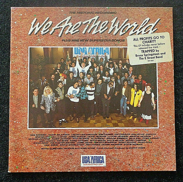 USA For Africa – We Are The World LP vinyl record, image 1 of 4