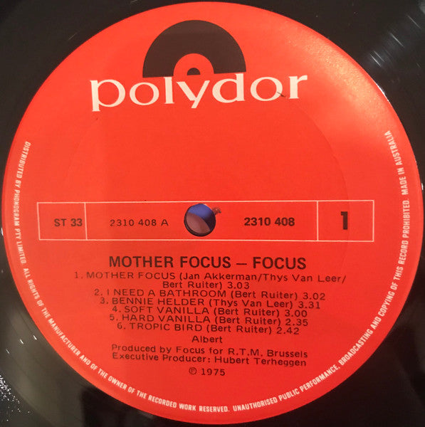 Focus – Mother Focus LP vinyl record, image 3 of 5