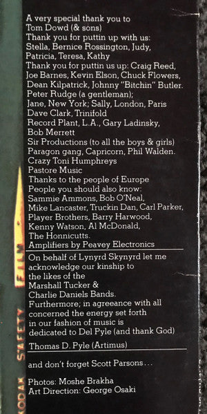 Lynyrd Skynyrd – Gimme Back My Bullets LP vinyl record, image 4 of 7