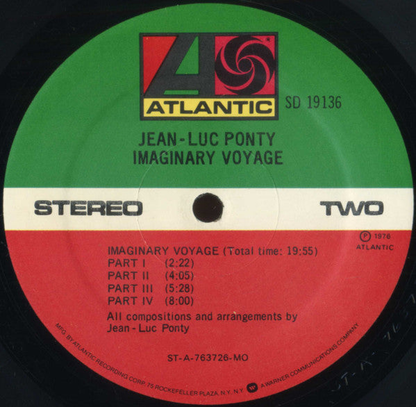 Jean-Luc Ponty – Imaginary Voyage LP vinyl record, image 4 of 4