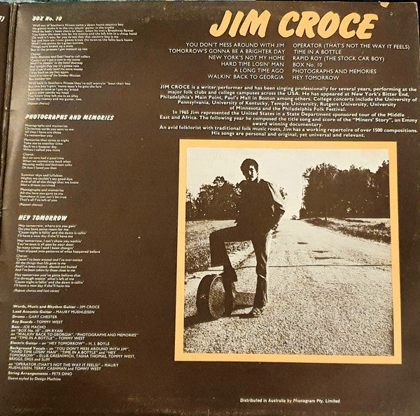 Jim Croce – You Don't Mess Around With Jim LP vinyl record, image 4 of 6