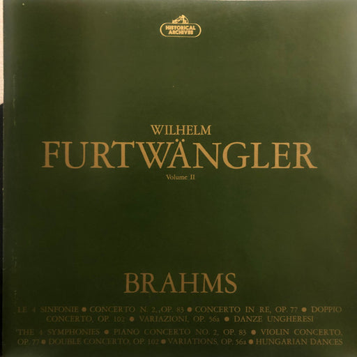 Johannes Brahms, Wilhelm Furtwängler – Furtwängler - Volume II - Brahms (9xLP) LP vinyl record, image 1 of 6