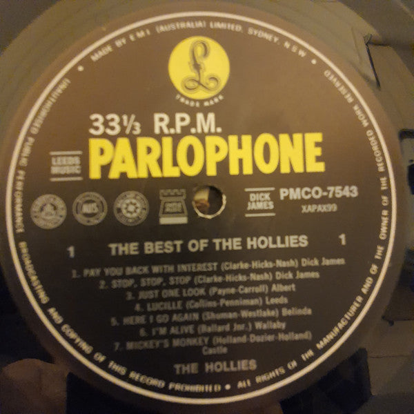 The Hollies – The Best Of The Hollies LP vinyl record, image 3 of 4