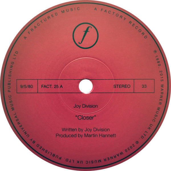 Joy Division – Closer LP vinyl record, image 3 of 10