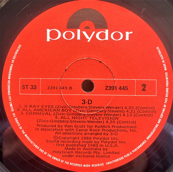 3-D – 3-D LP vinyl record, image 6 of 6