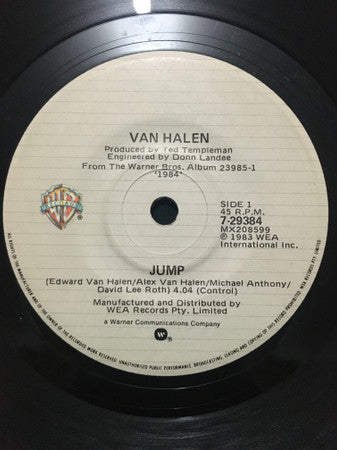 Van Halen – Jump! 7" vinyl record, image 3 of 4