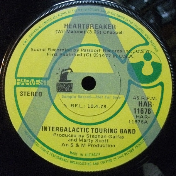 Intergalactic Touring Band – Heartbreaker 7" vinyl record, image 1 of 2