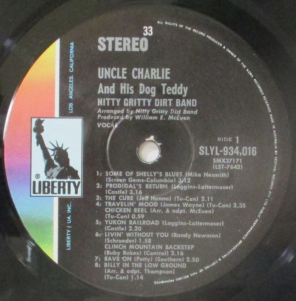 Nitty Gritty Dirt Band – Uncle Charlie & His Dog Teddy LP vinyl record, image 5 of 6