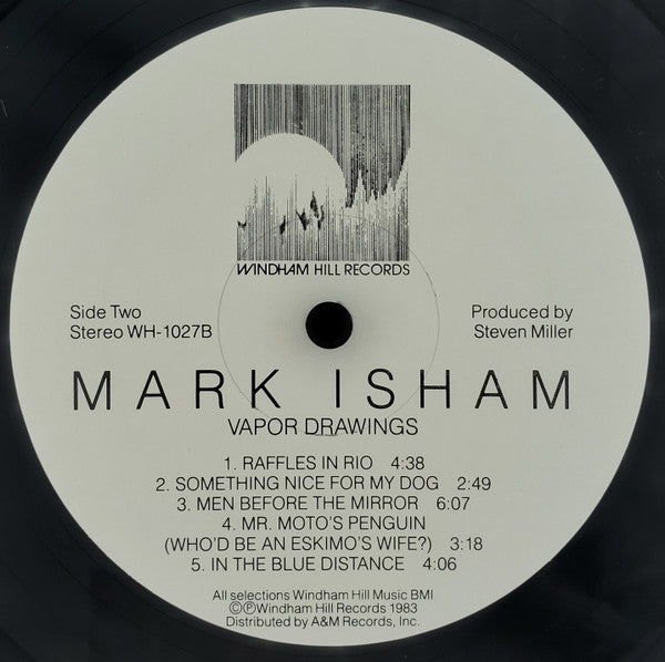 Mark Isham – Vapor Drawings LP vinyl record, image 4 of 4