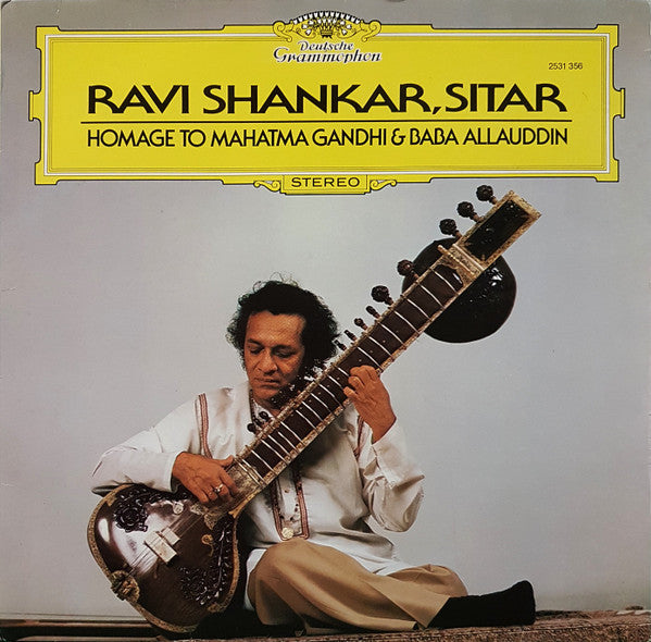 Ravi Shankar – Homage To Mahatma Gandhi & Baba Allauddin LP vinyl record, image 1 of 4
