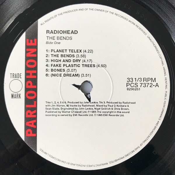 Radiohead – The Bends LP vinyl record, image 3 of 6