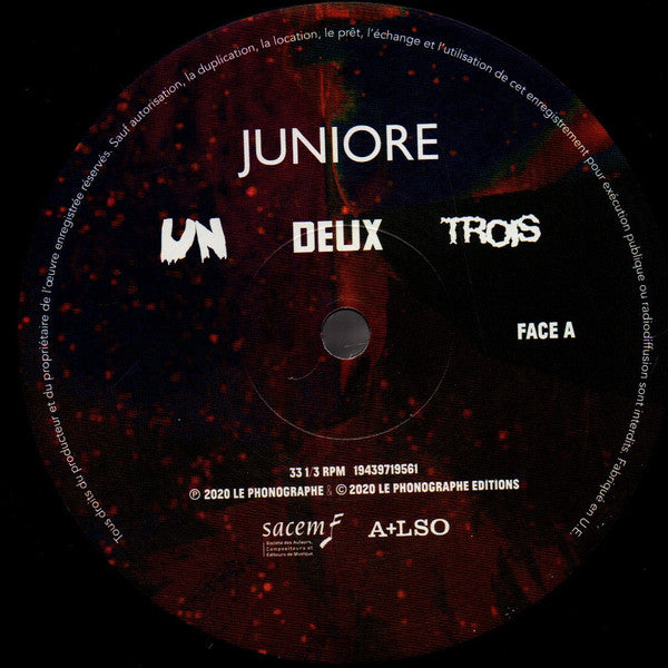 Juniore – Un Deux Trois LP vinyl record, image 3 of 6