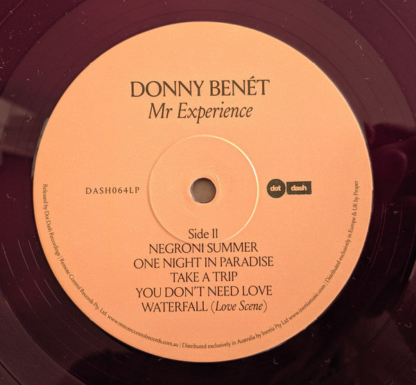 Donny Benet – Mr Experience LP vinyl record, image 2 of 2