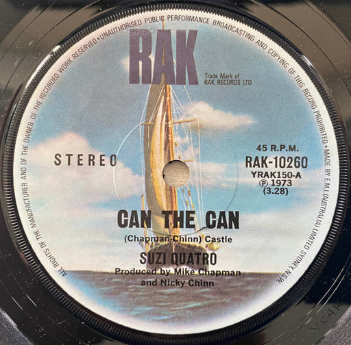 Suzi Quatro – Can The Can 7" vinyl record, image 1 of 2