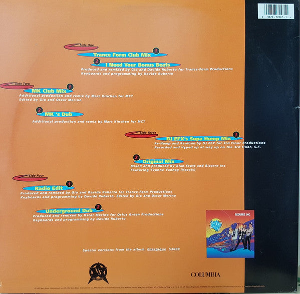 Bizarre Inc – Love In Motion (2x12") 12" vinyl record, image 6 of 8