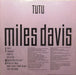 Miles Davis – Tutu LP vinyl record, image 5 of 8