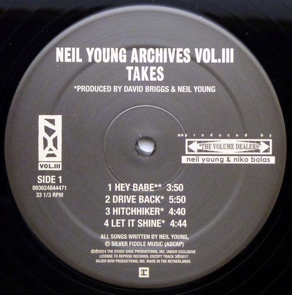 Neil Young – Neil Young Archives Vol. III Takes (2xLP) LP vinyl record, image 6 of 10