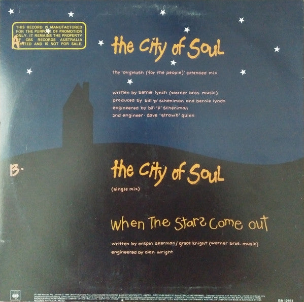 Eurogliders – The City Of Soul 12" vinyl record, image 2 of 2