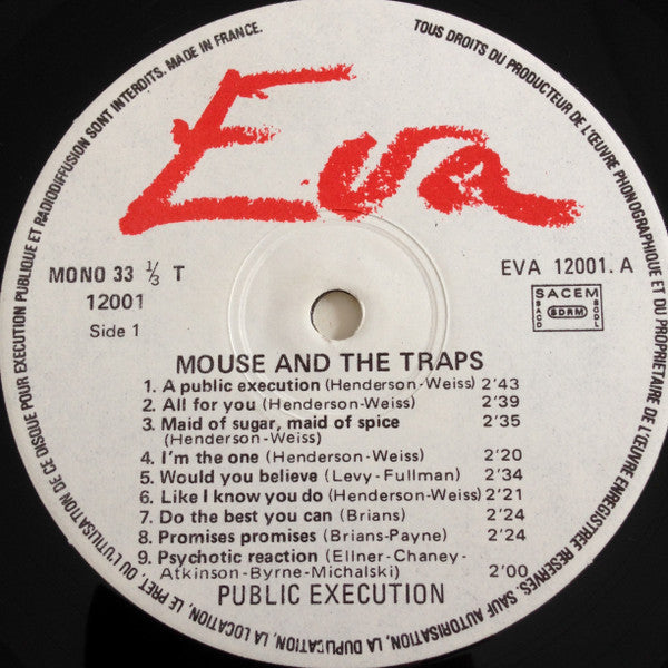 Mouse & The Traps – Public Execution LP vinyl record, image 3 of 5