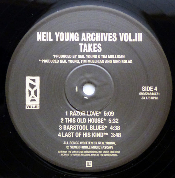 Neil Young – Neil Young Archives Vol. III Takes (2xLP) LP vinyl record, image 9 of 10