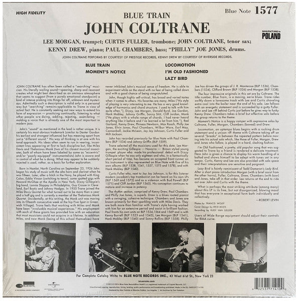 John Coltrane – Blue Train LP vinyl record, image 7 of 8