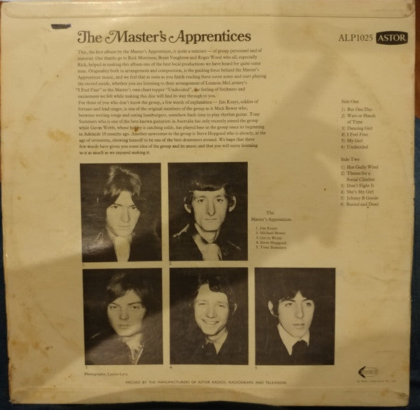 The Master's Apprentices – The Master's Apprentices LP vinyl record, image 2 of 4