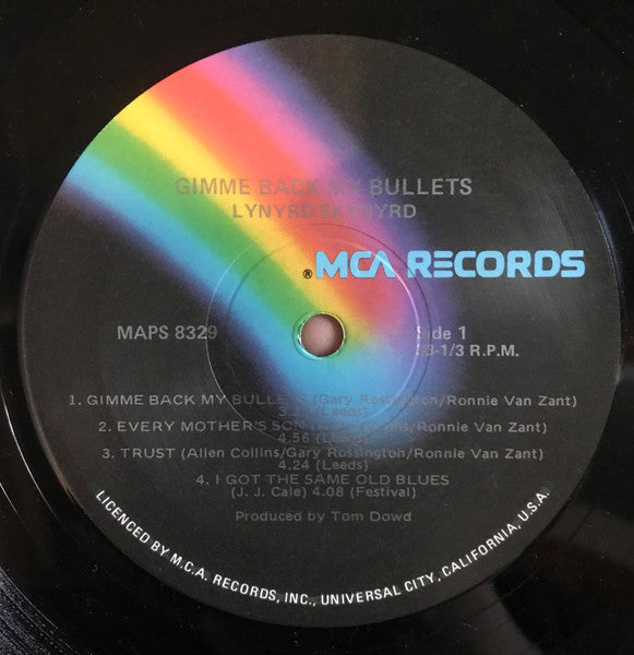 Lynyrd Skynyrd – Gimme Back My Bullets LP vinyl record, image 6 of 7