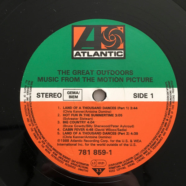 Various – The Great Outdoors (Music From The Motion Picture) LP vinyl record, image 3 of 4