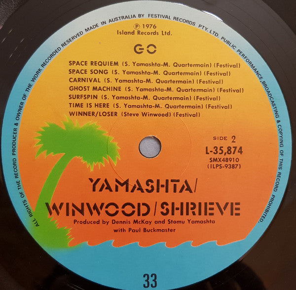 Stomu Yamash'ta, Steve Winwood, Michael Shrieve – Go LP vinyl record, image 4 of 4