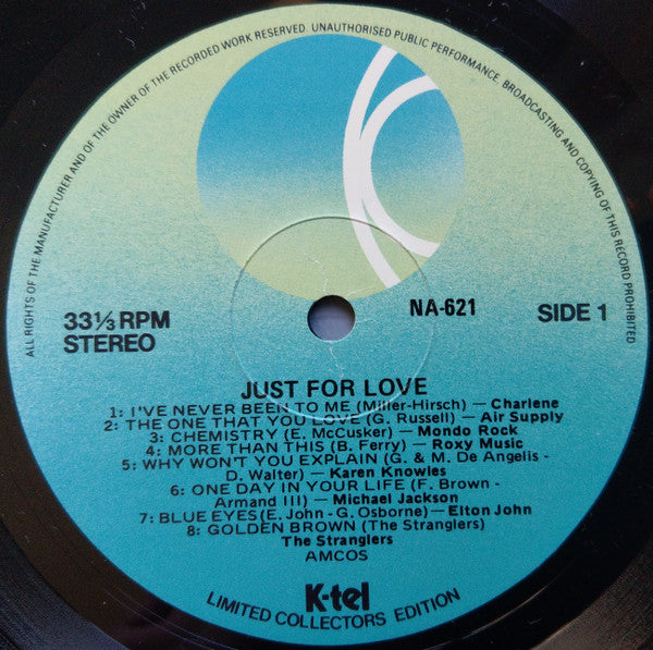 Various – Just For Love LP vinyl record, image 3 of 4