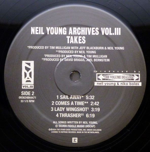 Neil Young – Neil Young Archives Vol. III Takes (2xLP) LP vinyl record, image 7 of 10