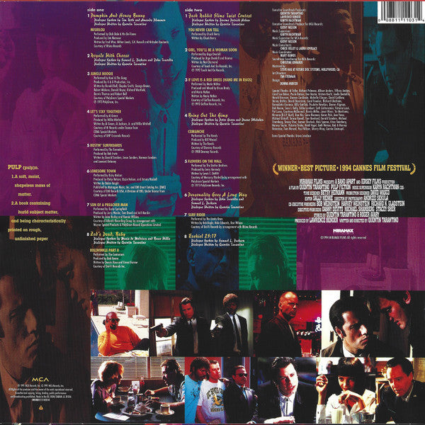 Various – Pulp Fiction (Music From The Motion Picture) LP vinyl record, image 3 of 6