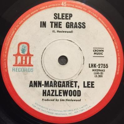 Ann Margret, Lee Hazlewood – Sleep In The Grass 7" vinyl record